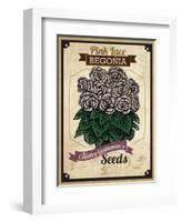 Seed Packet - Begonia-The Saturday Evening Post-Framed Giclee Print