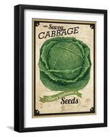 Seed Packet - Cabbage-The Saturday Evening Post-Framed Giclee Print