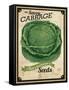 Seed Packet - Cabbage-The Saturday Evening Post-Framed Stretched Canvas