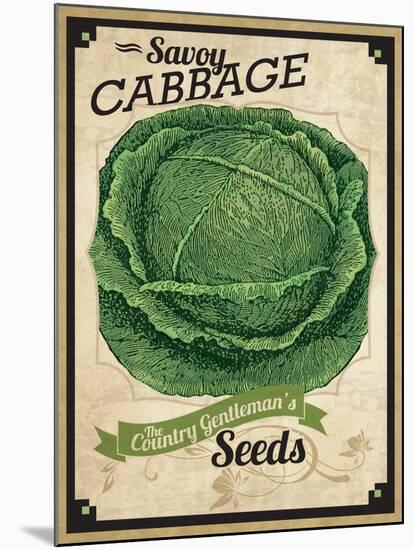 Seed Packet - Cabbage-The Saturday Evening Post-Mounted Giclee Print