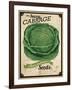Seed Packet - Cabbage-The Saturday Evening Post-Framed Giclee Print