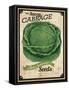 Seed Packet - Cabbage-The Saturday Evening Post-Framed Stretched Canvas