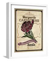 Seed Packet - Carnation-The Saturday Evening Post-Framed Giclee Print