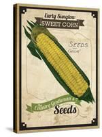 Seed Packet - Corn-The Saturday Evening Post-Stretched Canvas