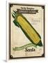 Seed Packet - Corn-The Saturday Evening Post-Framed Premium Giclee Print