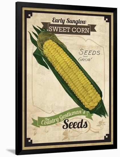 Seed Packet - Corn-The Saturday Evening Post-Framed Premium Giclee Print