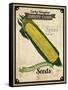 Seed Packet - Corn-The Saturday Evening Post-Framed Stretched Canvas