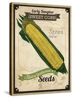 Seed Packet - Corn-The Saturday Evening Post-Stretched Canvas