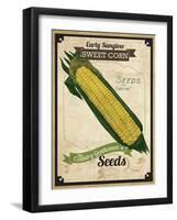 Seed Packet - Corn-The Saturday Evening Post-Framed Giclee Print