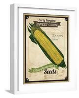 Seed Packet - Corn-The Saturday Evening Post-Framed Giclee Print