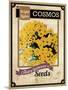 Seed Packet - Cosmos-The Saturday Evening Post-Mounted Giclee Print