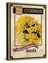 Seed Packet - Cosmos-The Saturday Evening Post-Stretched Canvas