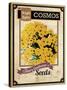 Seed Packet - Cosmos-The Saturday Evening Post-Stretched Canvas