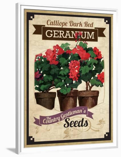 Seed Packet - Geranium-The Saturday Evening Post-Framed Premium Giclee Print