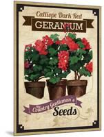 Seed Packet - Geranium-The Saturday Evening Post-Mounted Premium Giclee Print