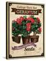 Seed Packet - Geranium-The Saturday Evening Post-Stretched Canvas