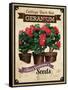 Seed Packet - Geranium-The Saturday Evening Post-Framed Stretched Canvas