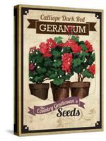 Seed Packet - Geranium-The Saturday Evening Post-Stretched Canvas