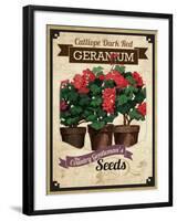 Seed Packet - Geranium-The Saturday Evening Post-Framed Giclee Print