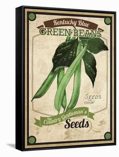 Seed Packet - Greenbeans-The Saturday Evening Post-Framed Stretched Canvas