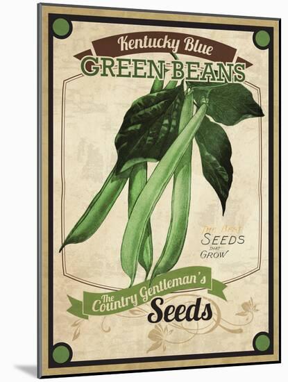 Seed Packet - Greenbeans-The Saturday Evening Post-Mounted Giclee Print