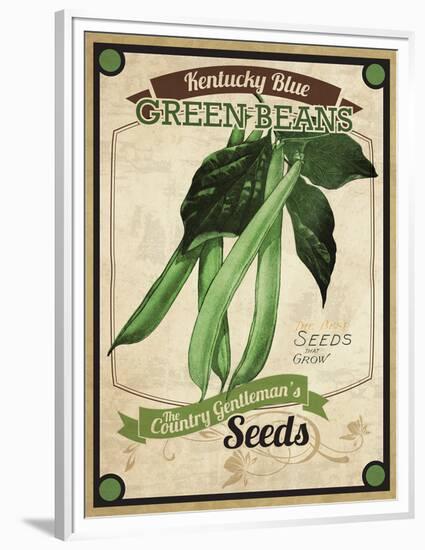 Seed Packet - Greenbeans-The Saturday Evening Post-Framed Premium Giclee Print