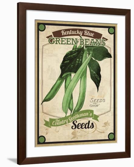 Seed Packet - Greenbeans-The Saturday Evening Post-Framed Giclee Print