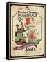 Seed Packet - Hollyhock-The Saturday Evening Post-Framed Stretched Canvas