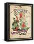Seed Packet - Hollyhock-The Saturday Evening Post-Framed Stretched Canvas