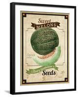 Seed Packet - Melon-The Saturday Evening Post-Framed Giclee Print