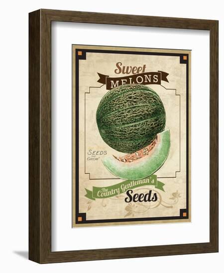 Seed Packet - Melon-The Saturday Evening Post-Framed Giclee Print