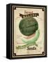 Seed Packet - Melon-The Saturday Evening Post-Framed Stretched Canvas