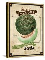 Seed Packet - Melon-The Saturday Evening Post-Stretched Canvas