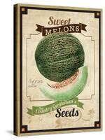 Seed Packet - Melon-The Saturday Evening Post-Stretched Canvas