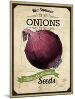 Seed Packet - Onion-The Saturday Evening Post-Mounted Giclee Print