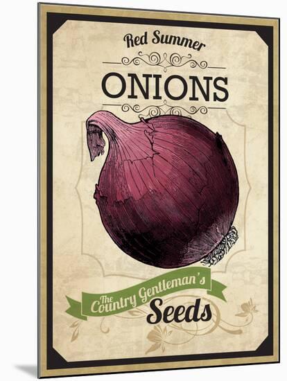 Seed Packet - Onion-The Saturday Evening Post-Mounted Giclee Print
