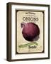 Seed Packet - Onion-The Saturday Evening Post-Framed Giclee Print