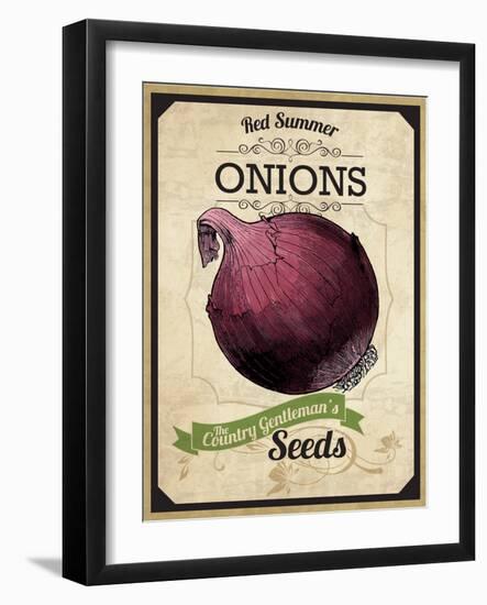 Seed Packet - Onion-The Saturday Evening Post-Framed Giclee Print