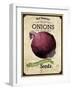 Seed Packet - Onion-The Saturday Evening Post-Framed Giclee Print