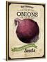 Seed Packet - Onion-The Saturday Evening Post-Stretched Canvas