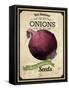 Seed Packet - Onion-The Saturday Evening Post-Framed Stretched Canvas