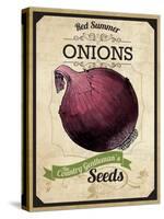 Seed Packet - Onion-The Saturday Evening Post-Stretched Canvas