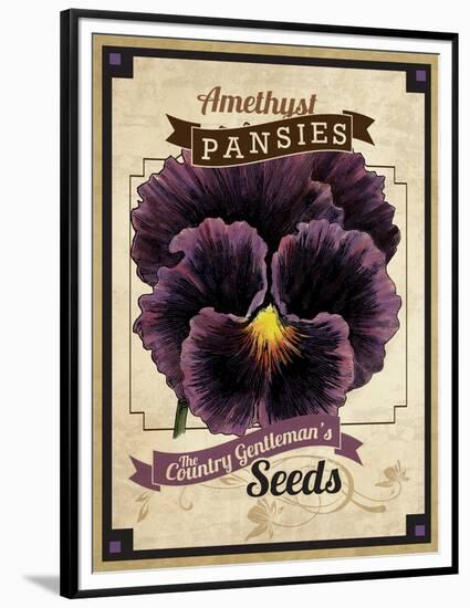 Seed Packet - Pansy-The Saturday Evening Post-Framed Premium Giclee Print