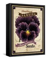 Seed Packet - Pansy-The Saturday Evening Post-Framed Stretched Canvas