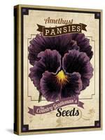 Seed Packet - Pansy-The Saturday Evening Post-Stretched Canvas