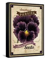 Seed Packet - Pansy-The Saturday Evening Post-Framed Stretched Canvas