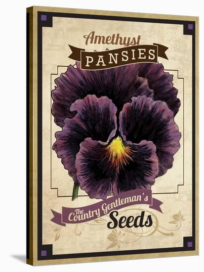 Seed Packet - Pansy-The Saturday Evening Post-Stretched Canvas