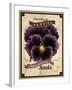 Seed Packet - Pansy-The Saturday Evening Post-Framed Giclee Print