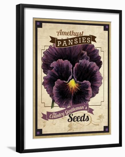 Seed Packet - Pansy-The Saturday Evening Post-Framed Giclee Print