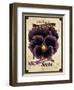 Seed Packet - Pansy-The Saturday Evening Post-Framed Premium Giclee Print